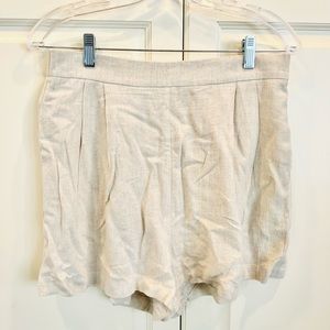 Cream never before worn linen shorts. Size Large